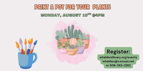 Paint A Pot For Your Plants