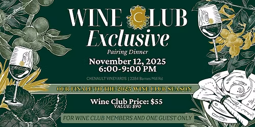 Wine Club Exclusive: Pairing Dinner