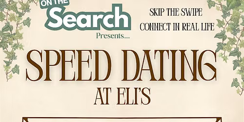 On The Search Charleston: Speed Dating Ages 25-40