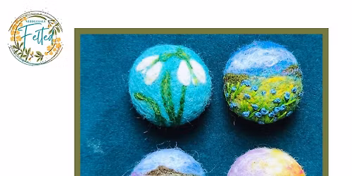 3D Needle Felted Landscape Brooch Workshop at Sam Dale, Holmes Chapel