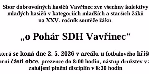 Sout\u011b\u017e \u017e\u00e1k\u016f "o Poh\u00e1r SDH Vav\u0159inec"