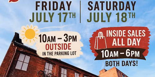 2 Day Sidewalk Sale