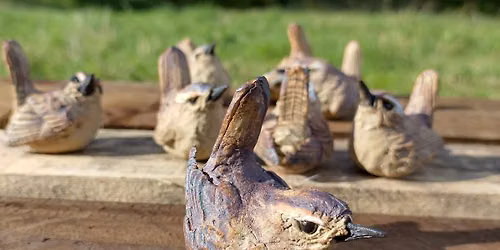 Ceramic Wren in the Hand Workshop