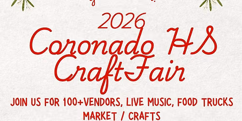 Craft Fair for Coronado High School