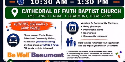 Mind, Body & Wellness Back to School Bash!