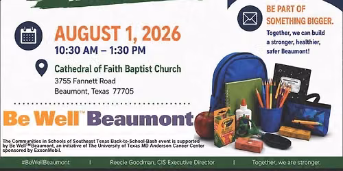 Mind, Body & Wellness Back to School Bash! 