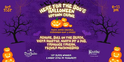 Here for the Boo's: Uptown Scavenger Hunt Bar Crawl