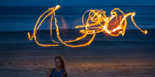 Elemental night: beach sound bath + fire flow