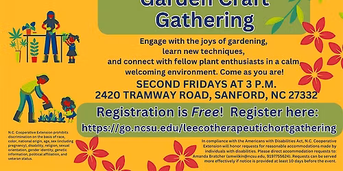 December Therapeutic Horticulture Garden Craft Gathering