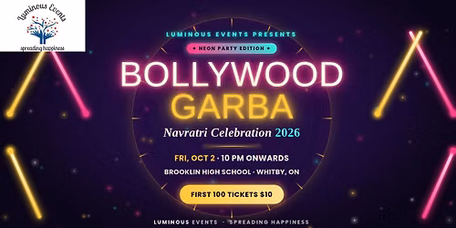 Bollywood Garba with Neon Twist- First time ever in GTA