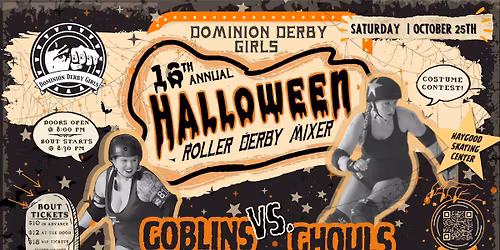 16th Annual Roller Derby Halloween Mixer: Ghouls vs. Goblins