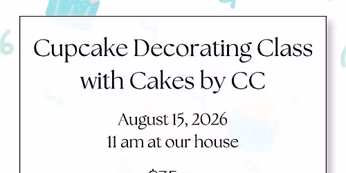 Women's Cupcake Decorating Class