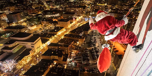 Heights & Lights: Rappelling Santa and Tree Lighting