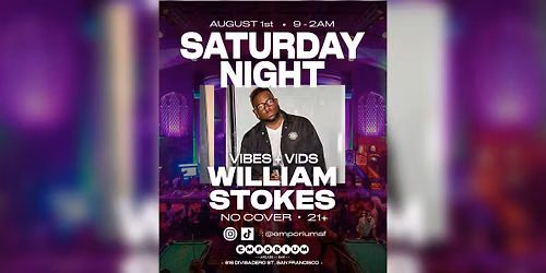 "Vibes + Vids" w\/ DJ William Stokes
