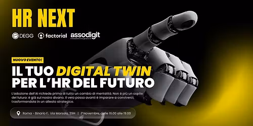 HR NEXT: Il tuo Digital Twin per l'HR del Futuro!