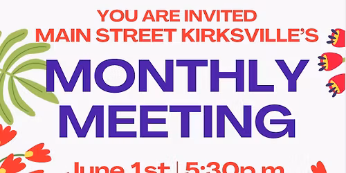 Main Street Monthly Meeting
