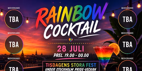 Rainbow Cocktail - under Stockholm Pride-veckan