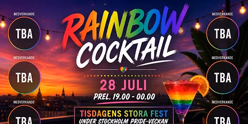 Rainbow Cocktail - under Stockholm Pride-veckan