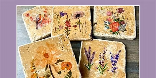 Make a Set of Rustic Floral Coasters at P.F. Chang's\/Summit Mall