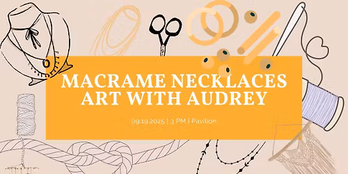 Macram\u00e9 Necklaces - Art with Audrey
