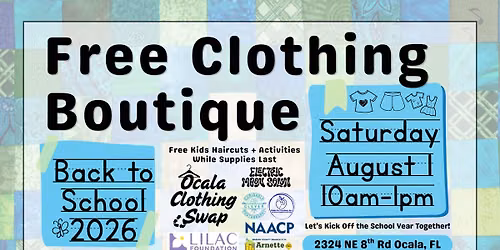 Back to School Free Clothing Boutique