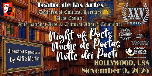 Night of Poets - Noche de Poetas - Notte dei Poeti