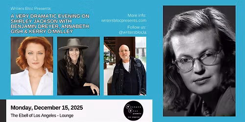 Writers Bloc Presents An Evening of Shirley Jackson Readings