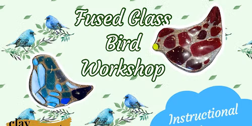 Fused Glass Bird Suncatcher