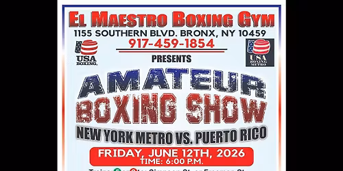 El Maestro Boxing Gym  Annual NY Metero vs Puerto Rico