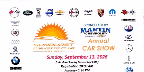 Sunburst Annual All Makes All Models Car Show