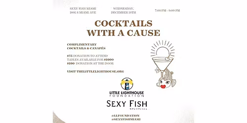 Cocktails With A Cause at Sexy Fish!