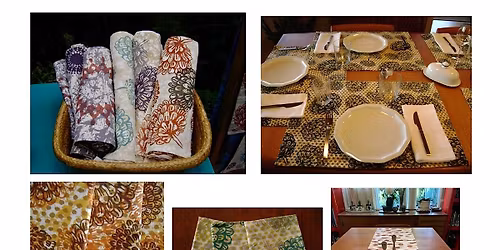 Pattern Play: Screen Print Table Linens \u2013 Sat\/Sun, June 13 & 14, 2026