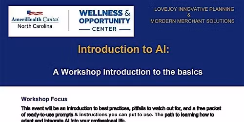 Introduction to AI: A Workshop of Basics for Beginners