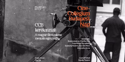CCB kerekasztal: A magyar filmszakma ment\u00e1lis eg\u00e9szs\u00e9ge