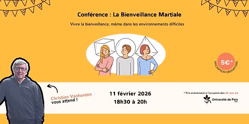 \ud83e\udd4b Conf\u00e9rence \u2013 La Bienveillance Martiale