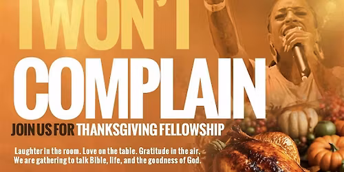Thanksgiving Bible study Fellowship (We have so much to be thankful for)