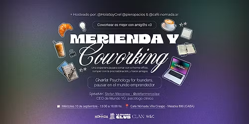Merienda y Coworking - Noviembre