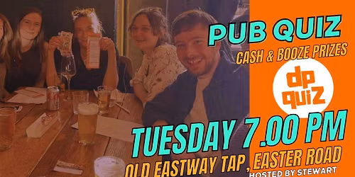 Tuesday Pub Quiz at Old Eastway Tap