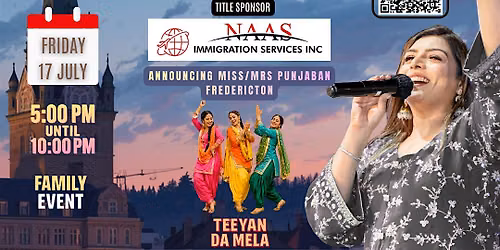 Mela Melna Da - Rupinder Handa Live in Fredericton (teeyan da mela)