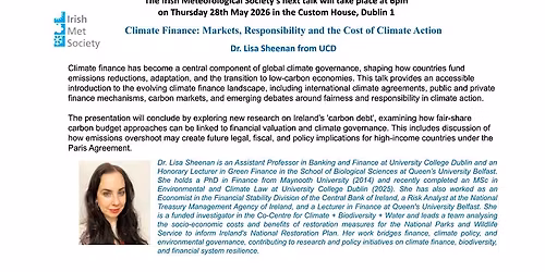 Climate Finance: Markets, Responsibility and the Cost of Climate Action