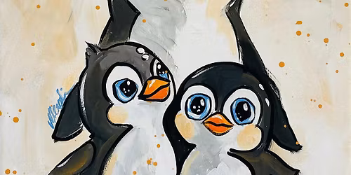 Mali's Art Studio Festive Paint Morning - Penguins