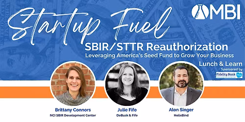 Startup Fuel: SBIR\/STTR Reauthorization - Lunch & Learn