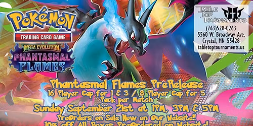 PKM PreRelease: Phantasmal Flames