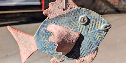 KIDS Textured Fish Wall Hanger or Platter Class