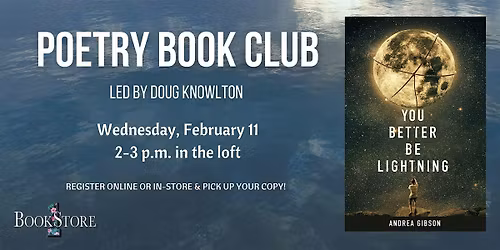 Poetry Book Club: "You Better Be Lightning" by Andrea Gibson