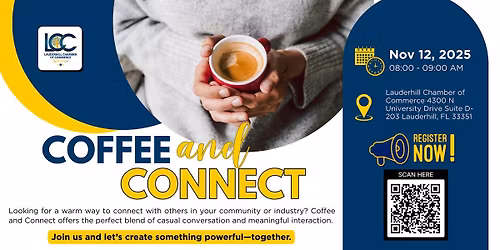 Coffee and Conversations: Build Powerful Connections. Reserve Your Spot!