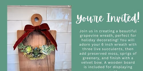 Wreath-making with “Gallivanting Greenhouse”