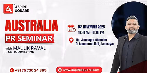 Australia PR Seminar with Maulik Raval in Jamnagar