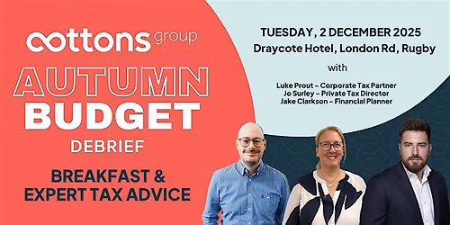 Cottons Group Rugby: post-Budget breakfast debrief