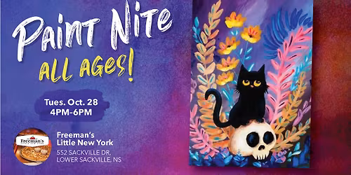 ALL AGES Paint Nite -  My Spooky Little Kitty Cat